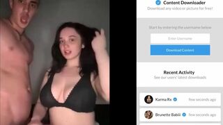 Littlebbycake Teases with Her Massive Tits While Stroking and Sucking Huge Cock in Amateur POV Video