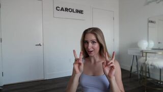 Caroline Zalog Teases in Sheer Darker Venus Lingerie Try On Video