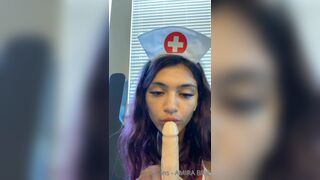 Amira Brie in Nurse Cosplay Teases and Bounces on Dildo in Steamy OnlyFans Video