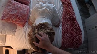 Livstixs Teases Her Huge Tits Before Giving Her BF a Sloppy Blowjob and Getting Her Pussy Rubbed in Steamy OnlyFans Video