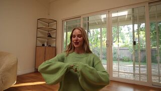 Caroline Zalog Plays with Herself while Trying on Socks in Leaked Video