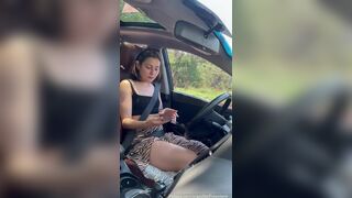 Porpetane Teases Her Thick Brazilian Curves in Intense Public Car Solo Play Video