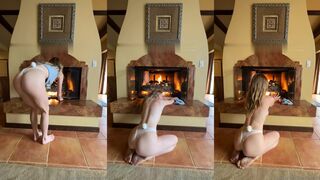 Grace Charis Teases Her Curves in Nude Fireplace Leaked PPV Video