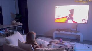 Lilylanes OnlyFans LEAKED Video Gaming While Sucking Cock And Taking A Hard Pounding