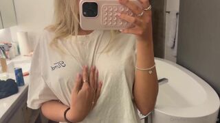 Breckie Hill Teases with Titty Play in Leaked Nip Slip Video