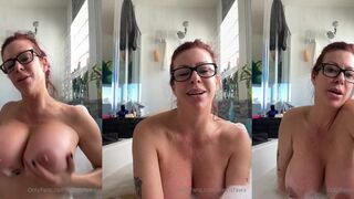 Alexis Fawx Teases Her Huge Tits in Bathtub Onlyfans Nude Leaked Video
