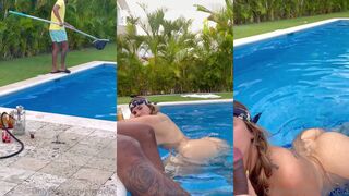 Elylabella Teases with BBC in Steamy Poolside Sex Tape Leaked from OnlyFans