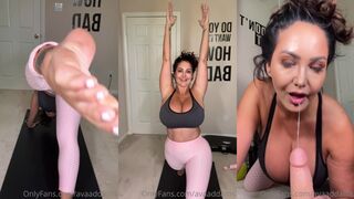 Ava Addams Gets Naughty Mid-Yoga with Dildo Action in Leaked OnlyFans JOI Video