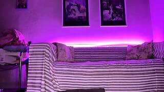 Laylaastar Teases Her Tight Shaved Pussy with a Monster Cock in Leaked Amateur Fuck Video