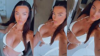 Alice Goodwin Teases Her Curvaceous Body in Skimpy Bikini for OnlyFans Video