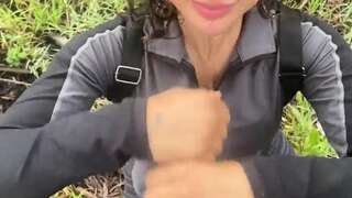 @snackychannn Latina Cock-Lover Tease Her Skills Outdoors in Naughty OnlyFans Blowjob Video