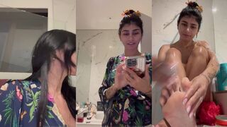 Mia Khalifa Starts Her Day with a Steamy Naked Shower in Leaked OnlyFans Video