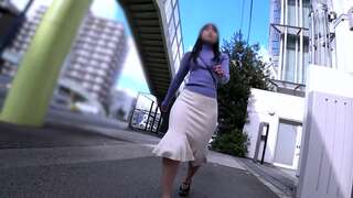 Asian Petite Cutie Exposed her Bouncy Ass Walking in Public with Her Tight Skirt