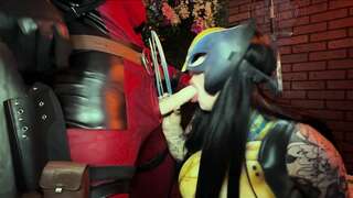 Autumn Ivy Gets Fucked in Superhero Cosplay with Tattooed Stud