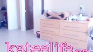Kateelife strips naked and teases in a private live stream video
