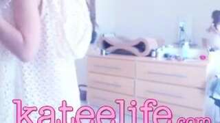 Kateelife strips naked and teases in a private live stream video