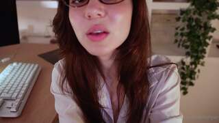 Maimy Nyan Plays In A Office Dress And Glasses In This Steamy Video