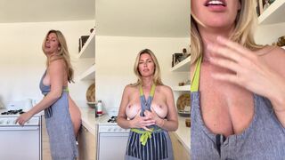 Diora Baird Bares All in the Kitchen Showing Off Her Huge Knockers and Pink Muff in New PPV Fuck Flick