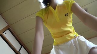Asian Hottie In A Schoolgirl Outfit And Fingering Her Smooth Pussy In A Solo Video