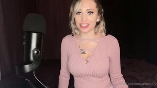 AriLove272 Pops Her Dildo In Mouth ASMR Style While Teasing In Pink Top OnlyFans Leaked Video