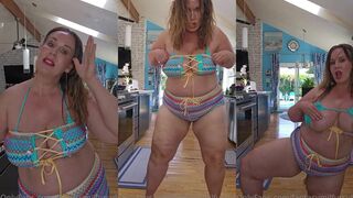 Fantasymilfursula's Thick Thighs Jiggle in Bikini Tease Video for Mother's Day