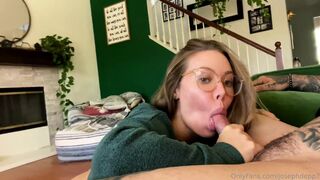 JosephDepp7 Gets Wet N Wild as Blonde in Green Sweater Gags on Cock Before Bouncing on Hard Rod in Amateur Fuck Video