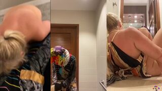 GibbyTheClown and Lila Lovely get down and dirty in the bathroom with intense intercourse