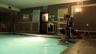 GibbyTheClown Bangs The Easter Bunny In Naughty Public Pool Fuck Fest Video