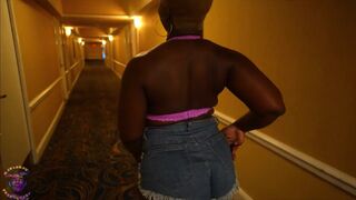 GibbyTheClown Pounds Blue Jo's Ebony Pussy in Raunchy Hotel Room Fuck Video