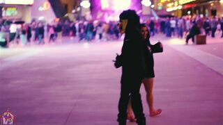 GibbyTheClown gets down and dirty in a Public Blowjob video with a masked partner in a crowded casino