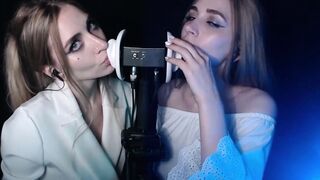 KotyaTwin Gets Kinky in Wet Ear Licking ASMR Patreon Video