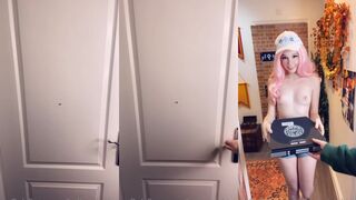 Belle Delphine Plays Naked Pizza Delivery Chick in Sizzling XXX Video