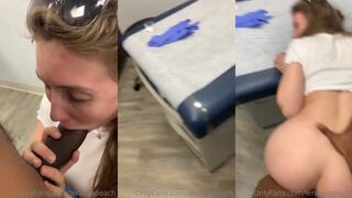 Lena Paul Teases with a Sloppy Blowjob and Gets Pounded from Behind in Leaked Sex Video