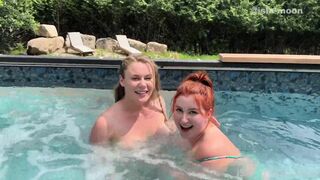 Isla Moon Dives into a Wet n Wild Threesome Fuck Fest Video