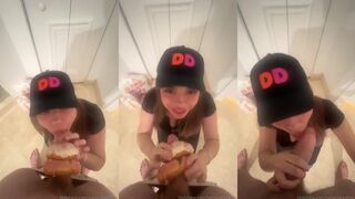 Katiana Kay Teases Cock Hungry Donut Shop Employee In Leaked Onlyfans Video