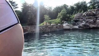 Christina Khalil Teases Soaked Pussy In Leaked Poolside Fuck Video