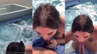 Kaylee2kinky Gives Horny Guy A Blowjob In A Hot Tub