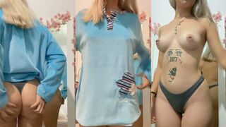 Crispitaas Teasing Off Her Clothes in the Bathroom Video