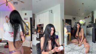 Mia Khalifa Teases Her Assets in Topless Live Yoga Video