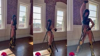 Grace Charis Teases Wet Pussy in Naughty Anime Cosplay Video