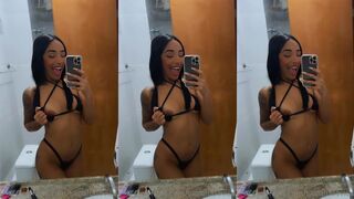 Tainá Ludovica Teasing her Tits in Naked OnlyFans Video