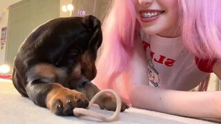 Belle Delphine Teases With Puppy In Leaked Onlyfans Video