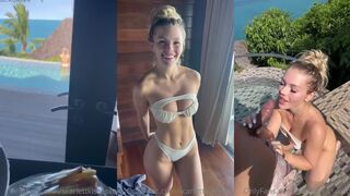 ScarlettKissesXO Teases in POV Outdoor Cock-Sucking OnlyFans Leak Video