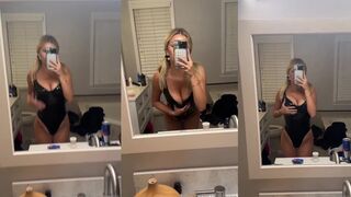 Breckie Hill Teases in Leather Dominatrix Lingerie for OnlyFans Video