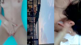 MySweetApple Teases in Exclusive Nude Bisexual Fuck Fest Video
