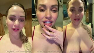 Mia Malkova Tease Her Fake Titties in JOI Sensation Video