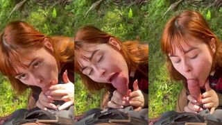 Victoria Sttaringartx OnlyFans Video Giving Sloppy Blowjob Outdoors