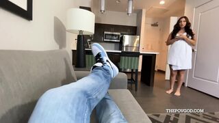 Vivian Taylor Teases in POV Stepsister Vacation Fuck Video