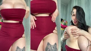 Natalia Polyakova Teases Her Dripping Fake Tits in Leaked OF Video