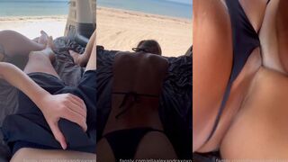 Ella Alexandra Teases in 4WD Beach Sex Tape Video